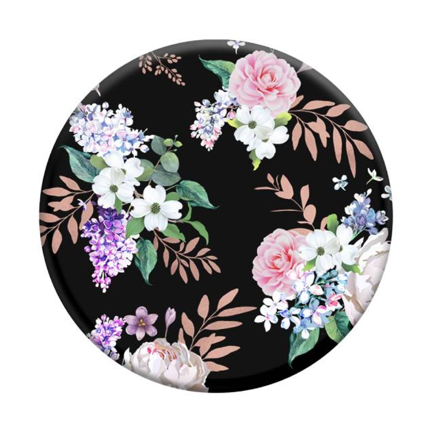 Accesoriu Popsockets pentru dispozitive mobile - PopGrip - Black Floral fotografia produsului View 2 L