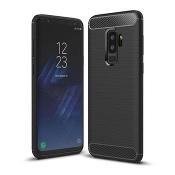 Husa techsuit - carbon silicone - samsung galaxy s9 plus - black