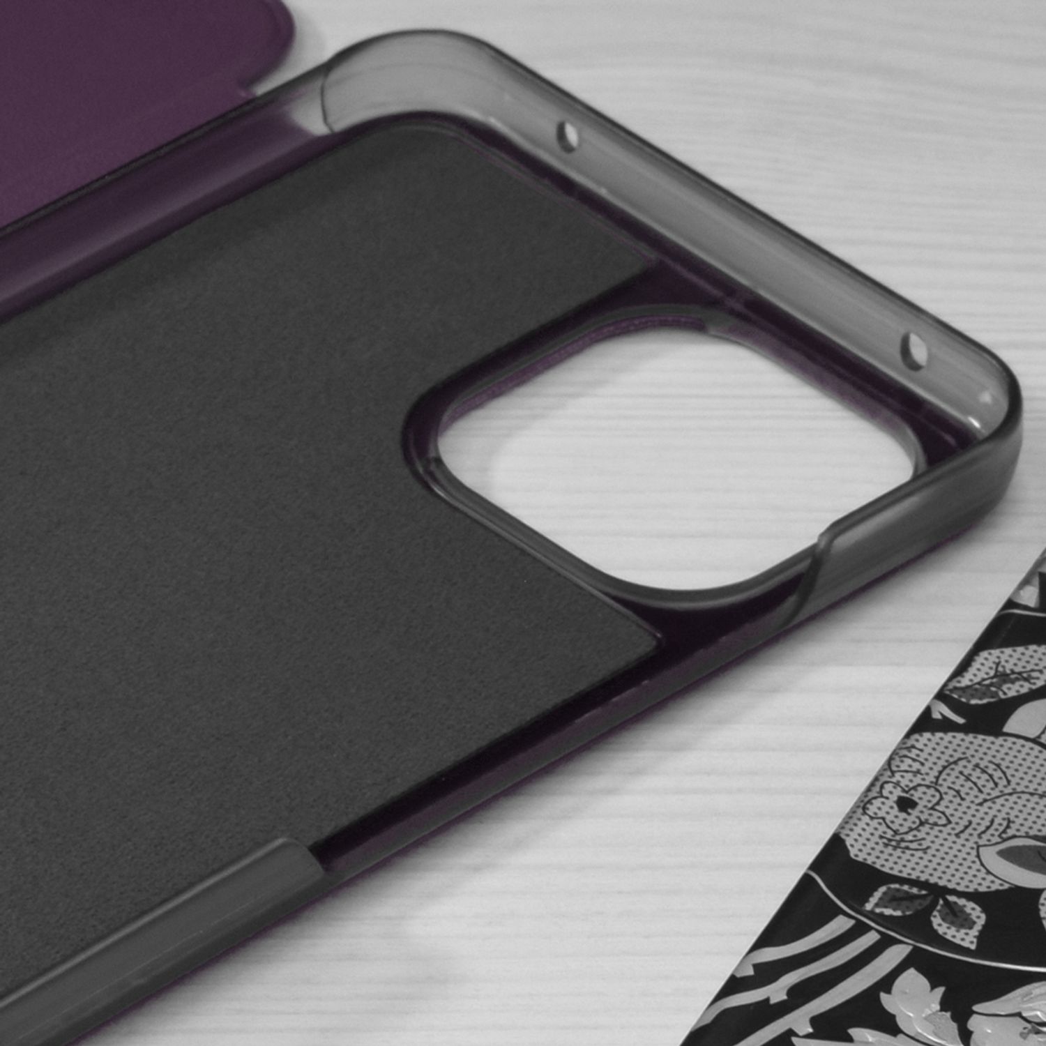 Husa tip carte Techsuit - eFold Series - Xiaomi Mi 11 Lite - Purple fotografia produsului View 3 L