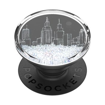 Accesoriu popsockets pentru dispozitive mobile - popgrip - tidepool snowglobe cityscape