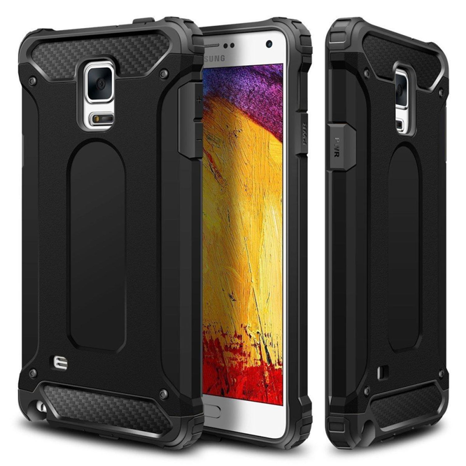 Husa Techsuit - Hybrid Armor - Samsung Galaxy Note 4 N910 - Black fotografia produsului