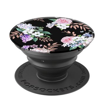 Accesoriu popsockets pentru dispozitive mobile - popgrip - black floral