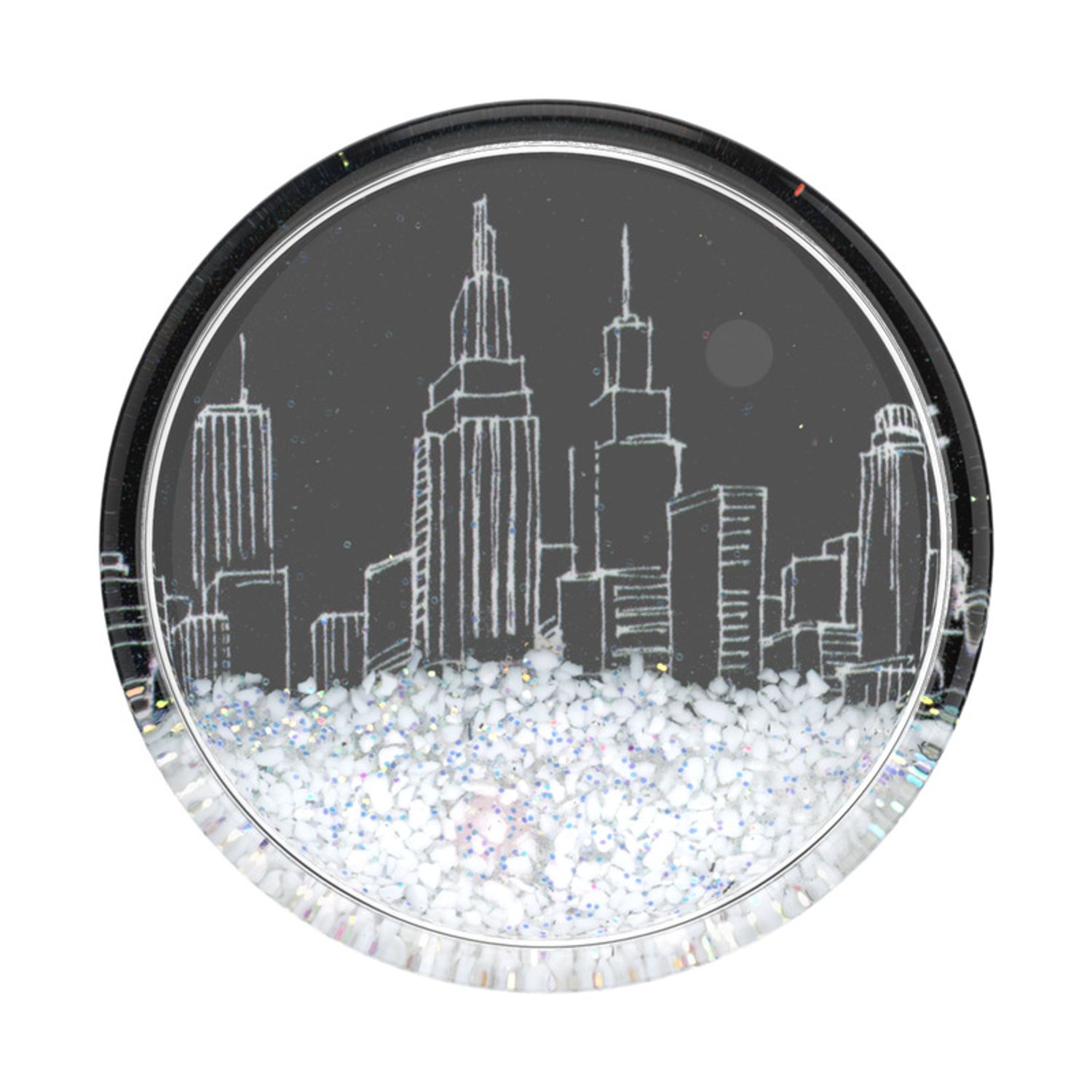 Accesoriu Popsockets pentru dispozitive mobile - PopGrip - Tidepool Snowglobe Cityscape fotografia produsului View 3 L