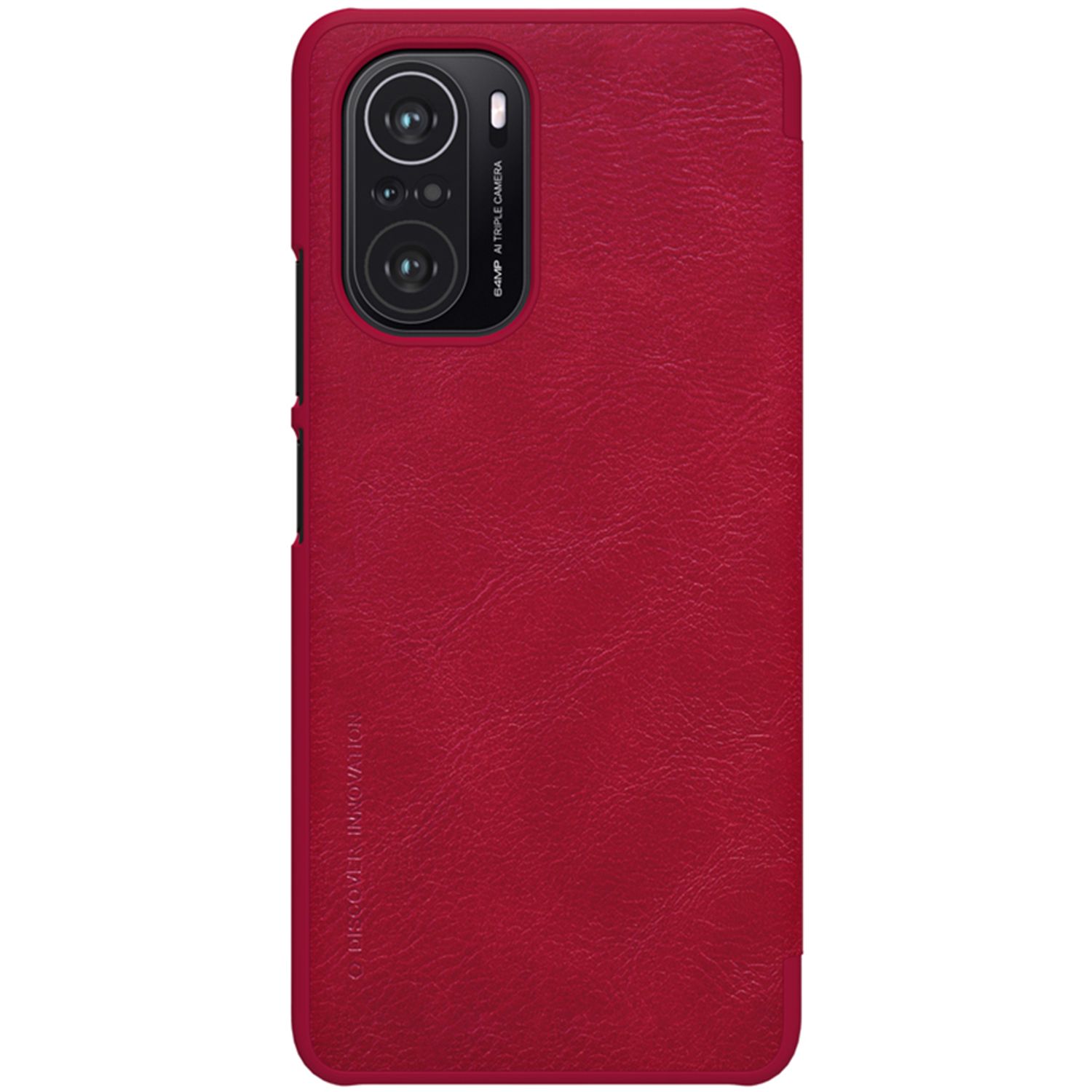 Husa Nillkin - Qin Leather Case - Xiaomi Poco F3 - Red fotografia produsului