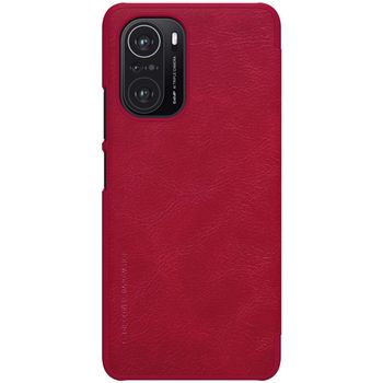 Husa nillkin - qin leather case - xiaomi poco f3 - red