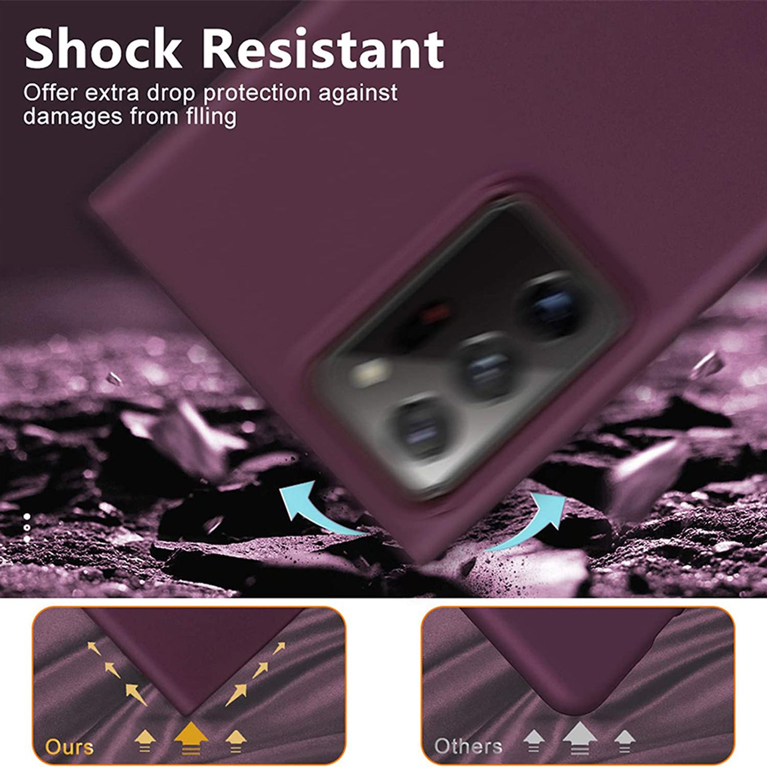 Husa premium Techsuit - Soft Edge Silicone - Samsung Galaxy Note 20 Ultra - Plum Violet fotografia produsului View 3 L