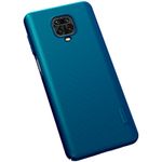 Husa Nillkin - Super Frosted Shield - Xiaomi Redmi Note 9S / Note 9 Pro / Note 9 Pro Max - Blue fotografia produsului View 3 S