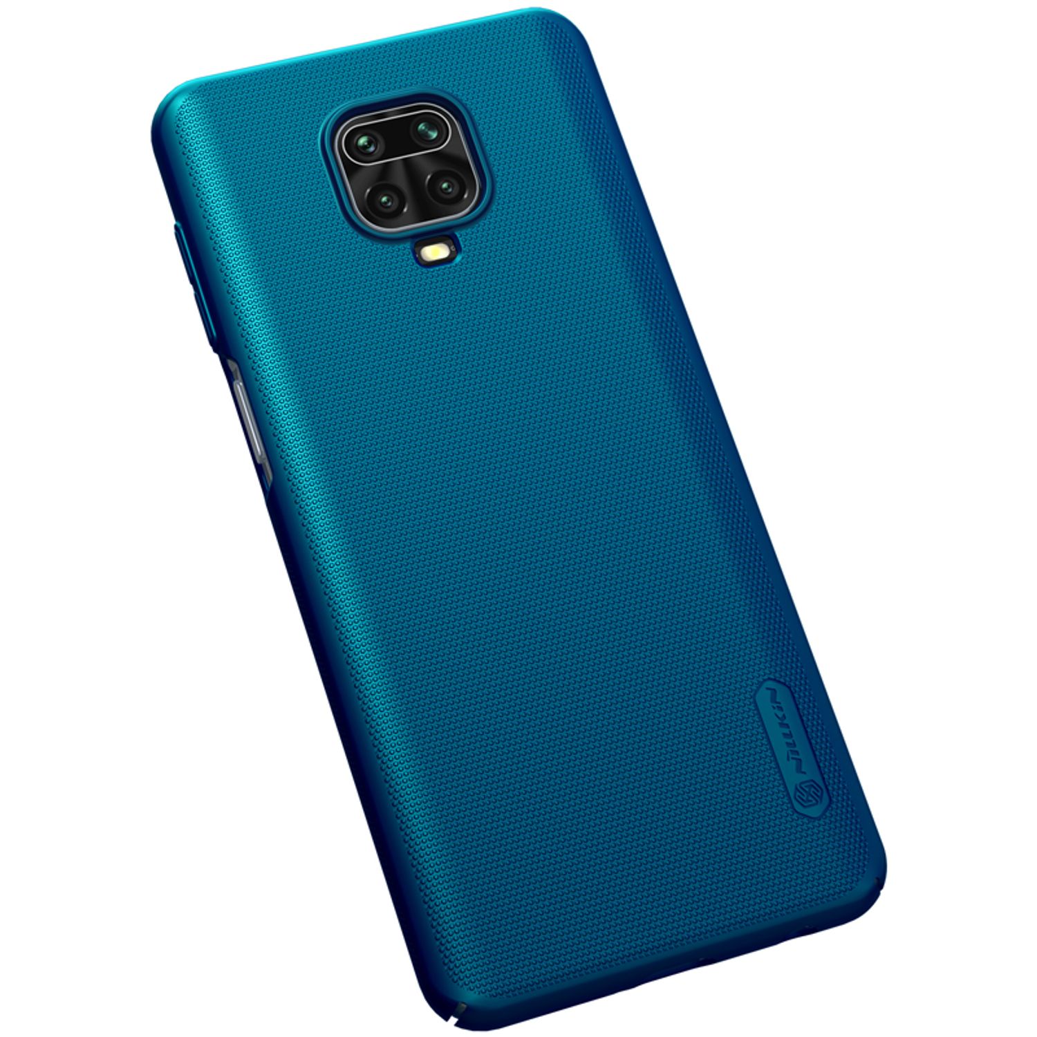 Husa Nillkin - Super Frosted Shield - Xiaomi Redmi Note 9S / Note 9 Pro / Note 9 Pro Max - Blue fotografia produsului View 3 L