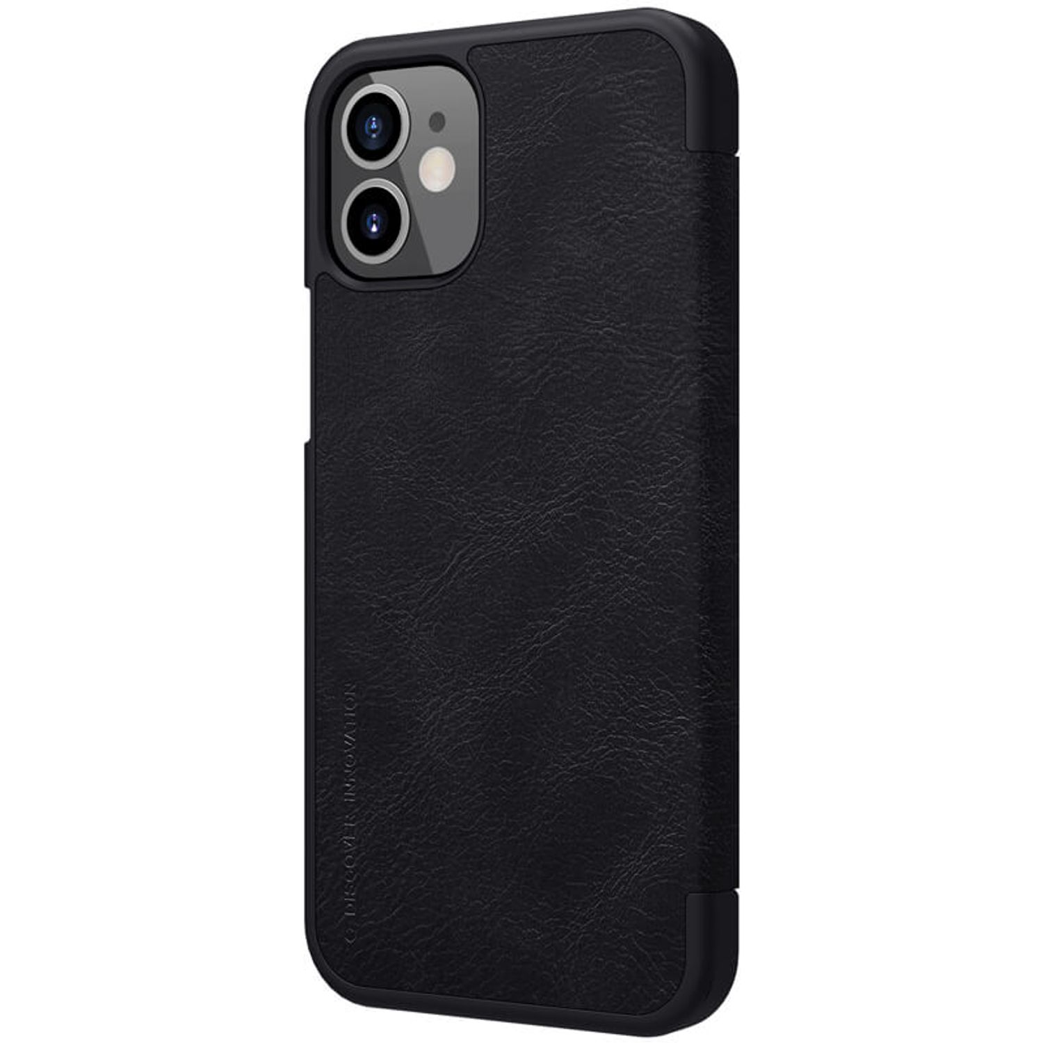 Husa Nillkin - Qin Leather Case - iPhone 12 Mini - Black fotografia produsului View 3 L