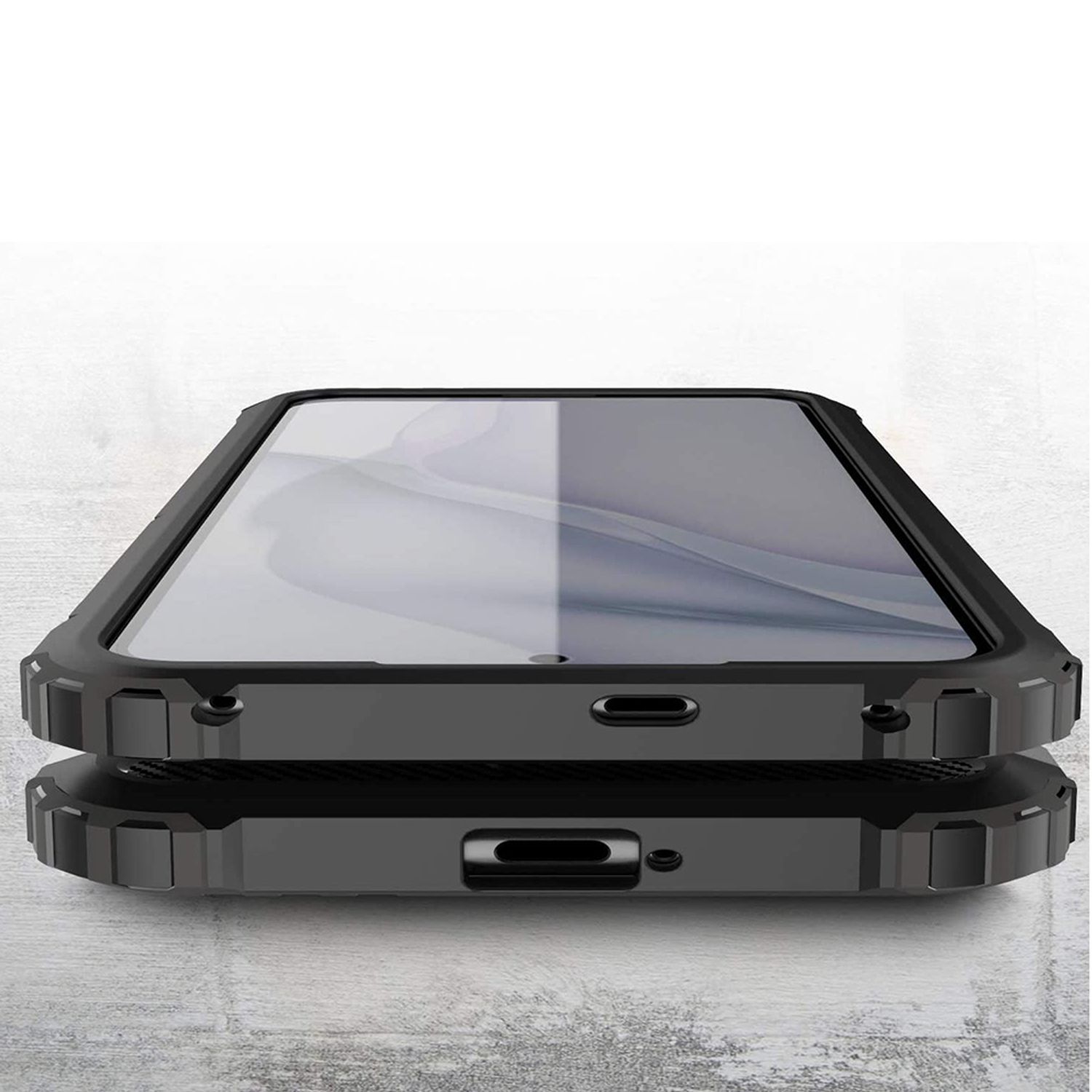 Husa Techsuit - Hybrid Armor - Huawei P50 - Black fotografia produsului View 2 L
