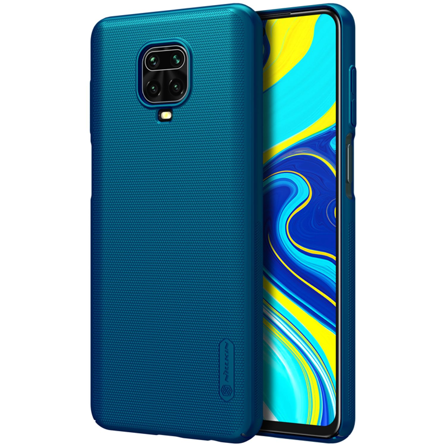 Husa Nillkin - Super Frosted Shield - Xiaomi Redmi Note 9S / Note 9 Pro / Note 9 Pro Max - Blue fotografia produsului