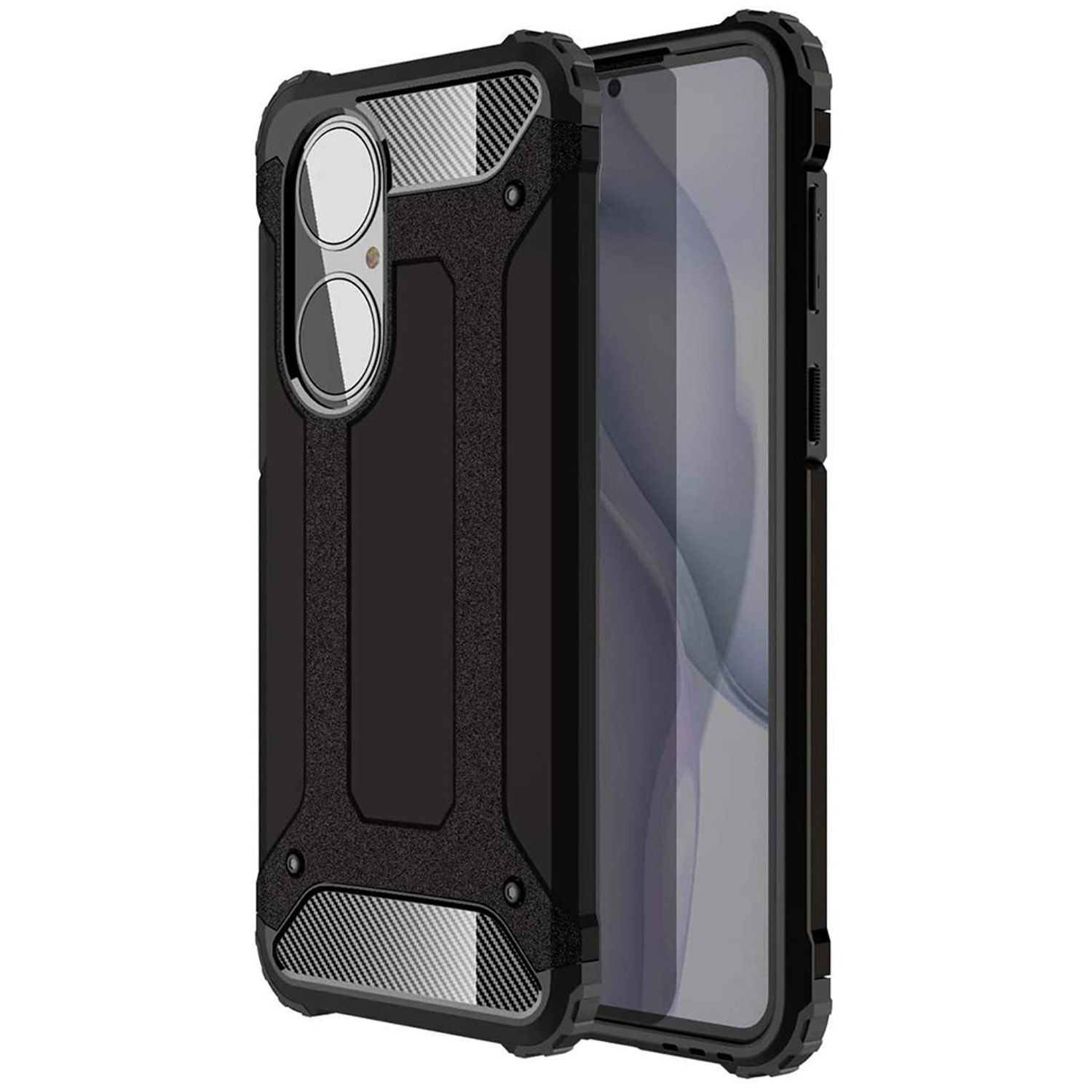 Husa Techsuit - Hybrid Armor - Huawei P50 - Black fotografia produsului