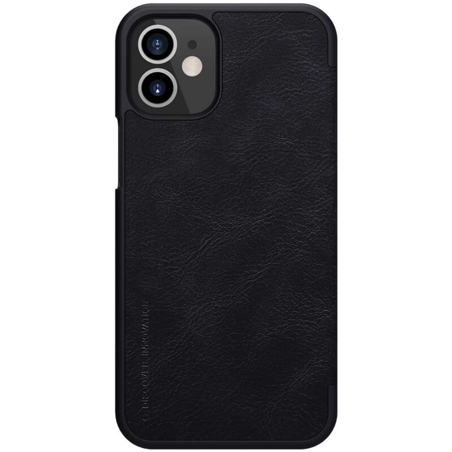 Husa Nillkin - Qin Leather Case - iPhone 12 Mini - Black fotografia produsului View 2 L