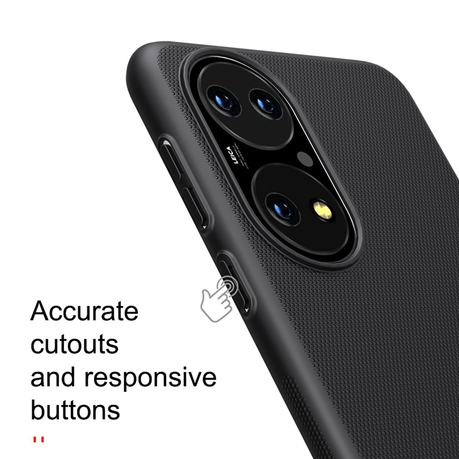 Husa Nillkin - Super Frosted Shield - Huawei P50 - Black fotografia produsului View 2 L