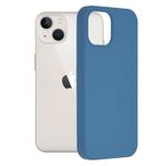 Husa premium Techsuit - Soft Edge Silicone - iPhone 13 Mini - Denim Blue fotografia produsului