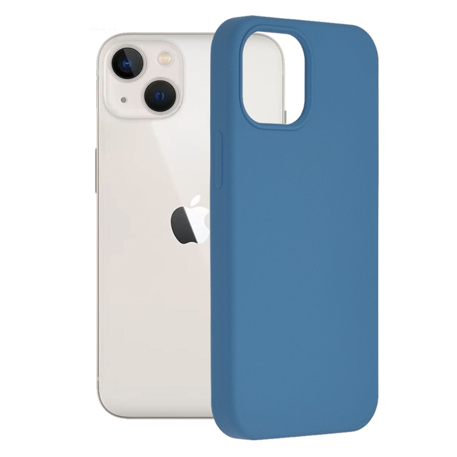 Husa premium Techsuit - Soft Edge Silicone - iPhone 13 Mini - Denim Blue fotografia produsului