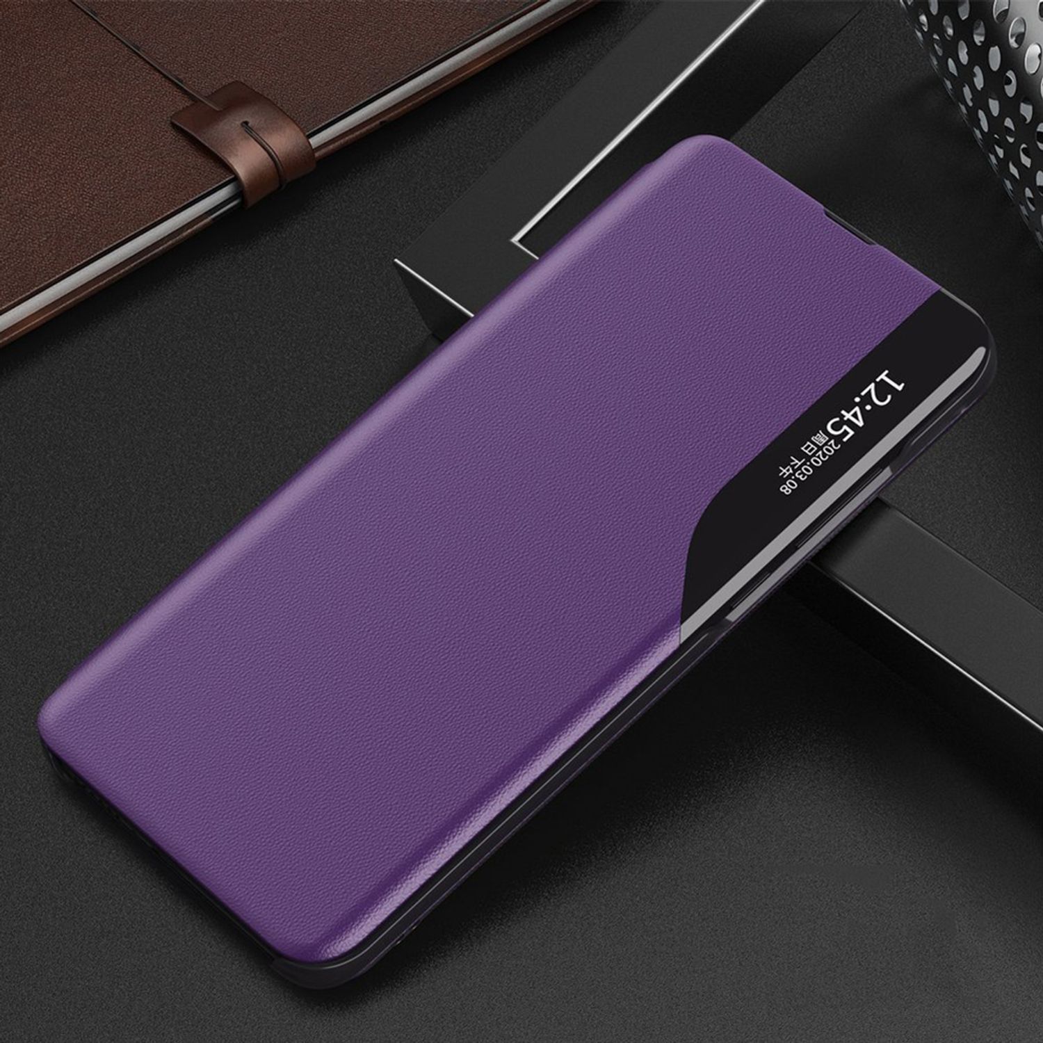 Husa tip carte Techsuit - eFold Series - Xiaomi Poco M3 - Purple fotografia produsului View 2 L