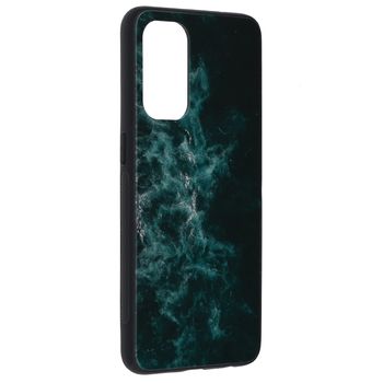 Husa cu spate din sticla techsuit - glaze series - oppo reno 5 5g - blue nebula