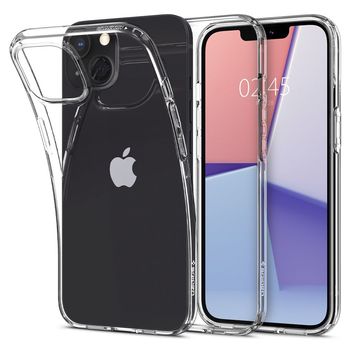 Husa premium liquid crystal compatibila cu iphone 13, transparent