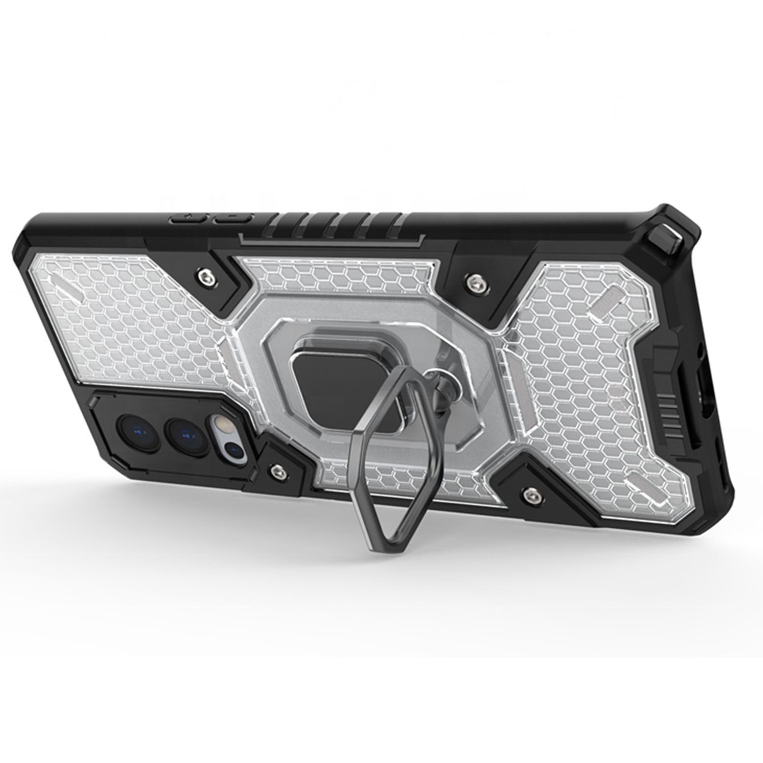 Husa Techsuit - Honeycomb Armor - Oneplus Nord 2 5G - negru fotografia produsului View 2 L