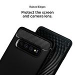 Husa premium Rugged Armor compatibila cu Samsung Galaxy S10, Negru fotografia produsului View 2 S