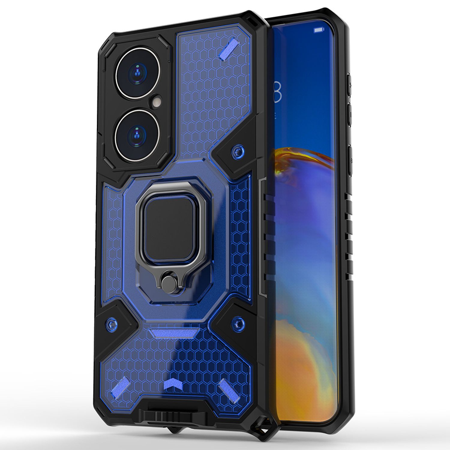 Husa Techsuit - Honeycomb Armor - Huawei P50 - albastru fotografia produsului