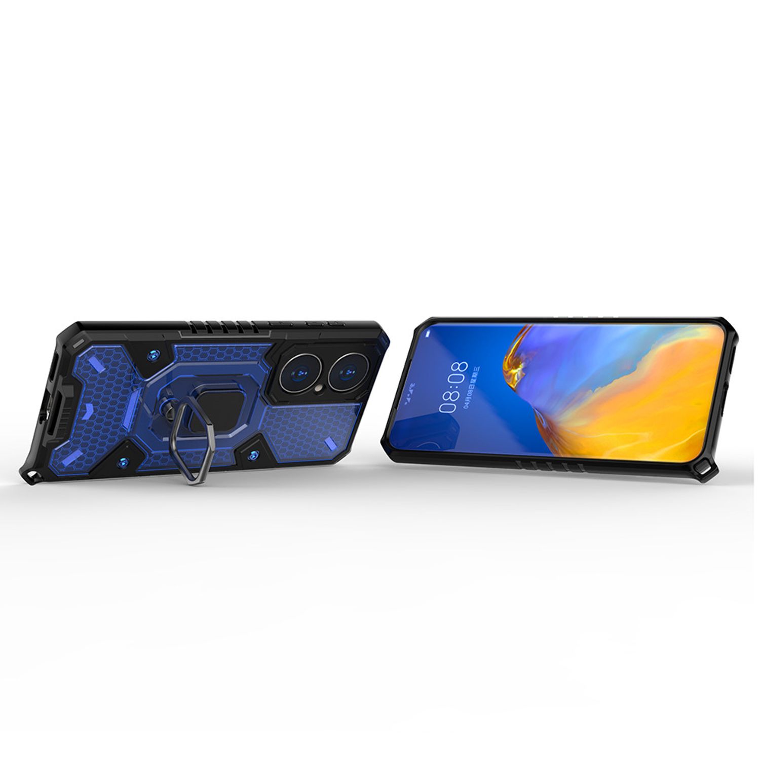 Husa Techsuit - Honeycomb Armor - Huawei P50 - albastru fotografia produsului View 2 L