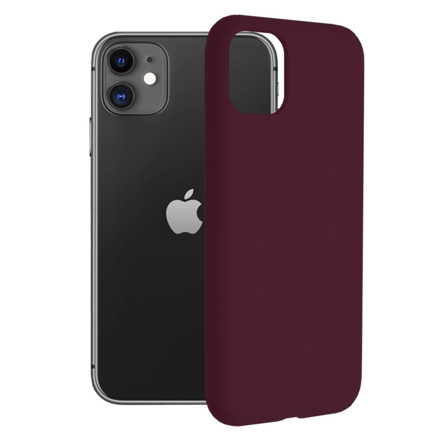 Husa premium Techsuit - Soft Edge Silicone - iPhone 11 - Plum Violet fotografia produsului