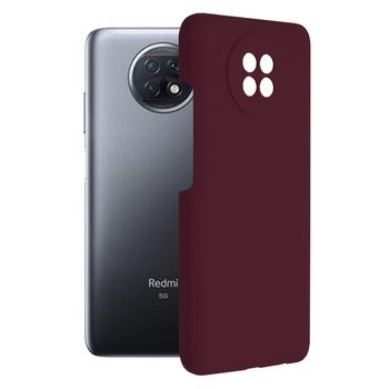 Husa premium techsuit - soft edge silicone - xiaomi redmi note 9t - plum violet
