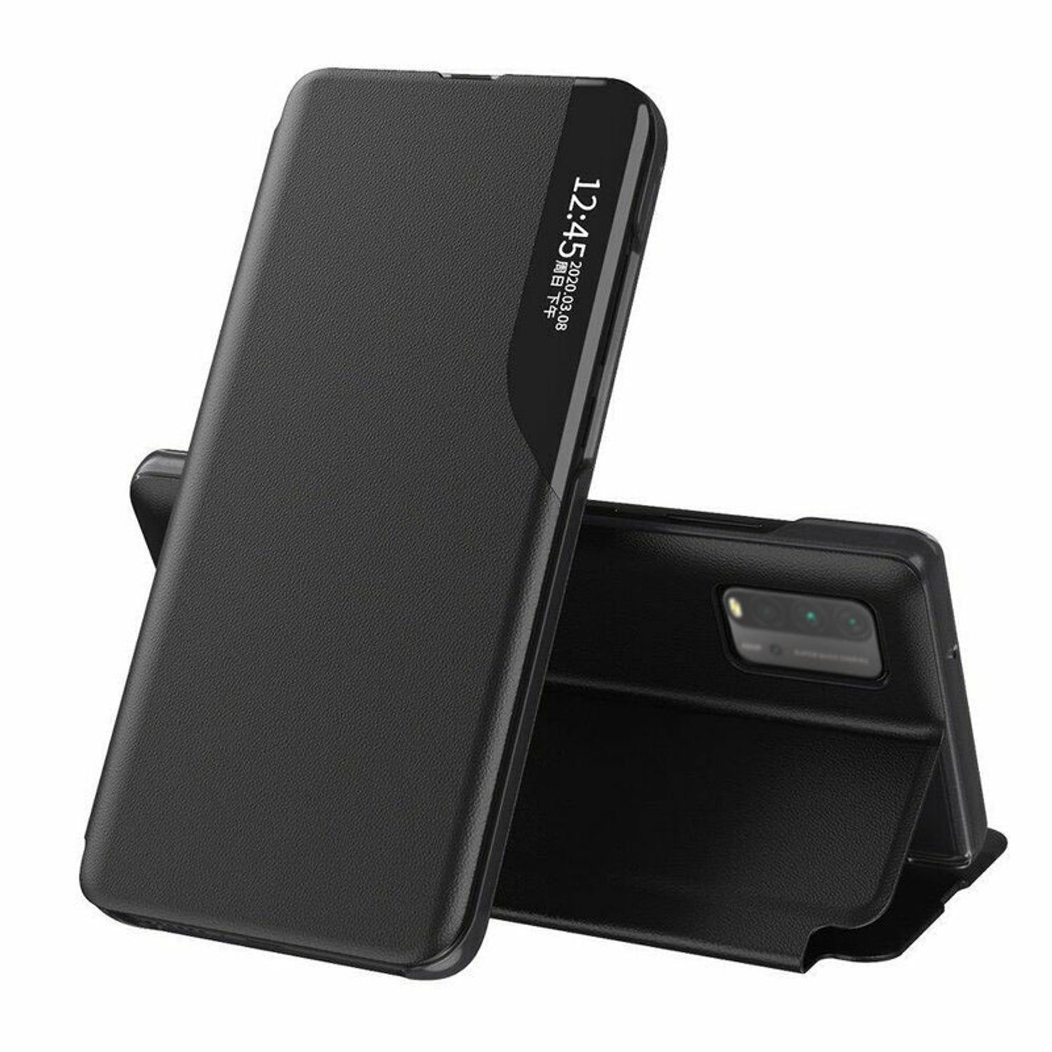 Husa tip carte Techsuit - eFold Series - Xiaomi Redmi 9T - Black fotografia produsului