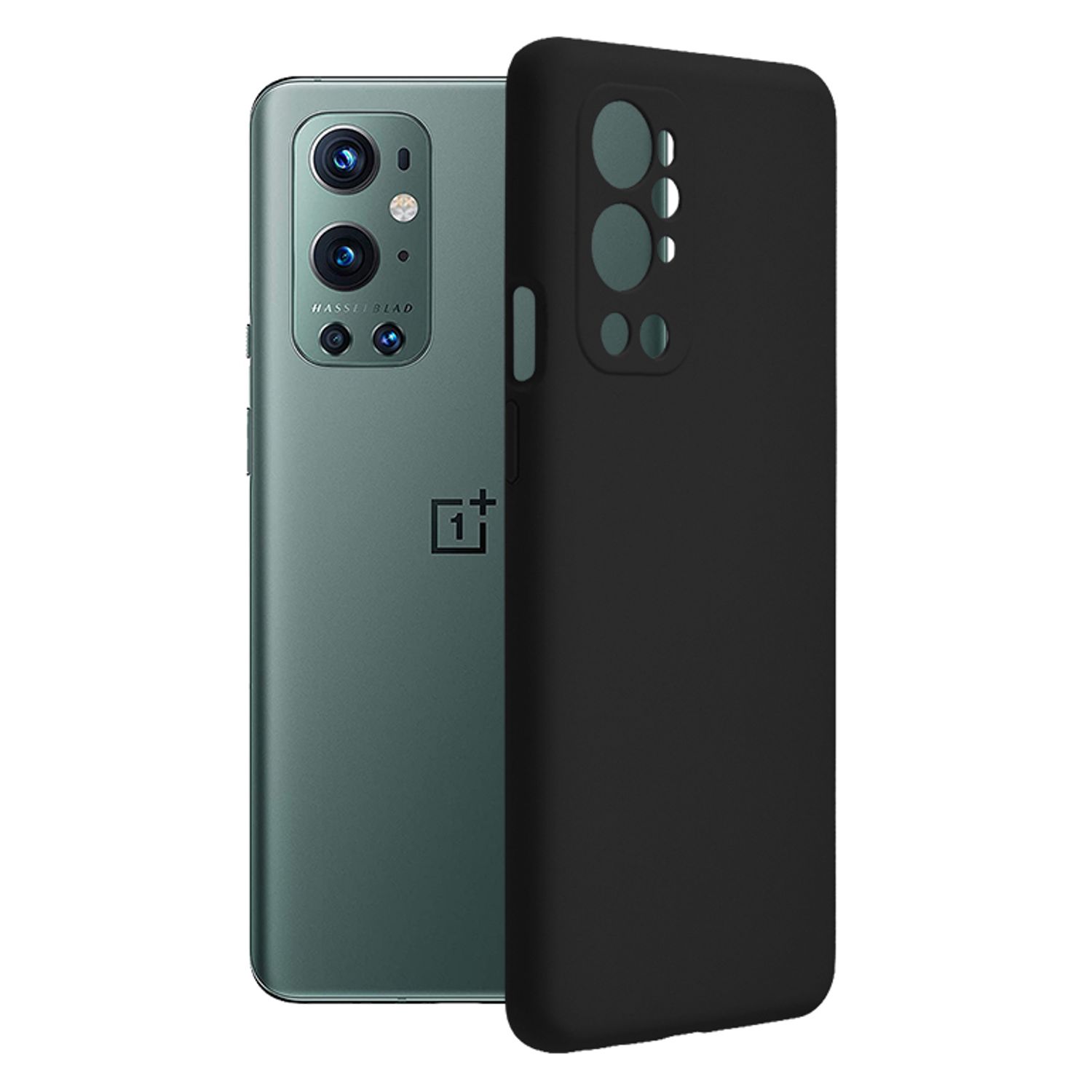 Husa premium Techsuit - Soft Edge Silicone - Oneplus 9 Pro - Black fotografia produsului