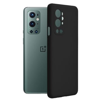 Husa premium techsuit - soft edge silicone - oneplus 9 pro - black