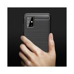 Husa Techsuit - Carbon Silicone - Samsung Galaxy A51 / M40s - Black fotografia produsului View 3 S