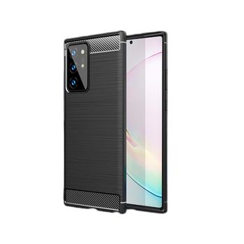 Husa techsuit - carbon silicone - samsung galaxy note 20 ultra - black