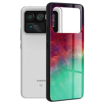 Husa cu spate din sticla techsuit - glaze series - xiaomi mi 11 ultra - fiery ocean