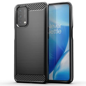 Husa techsuit - carbon silicone - oneplus nord n200 5g - black