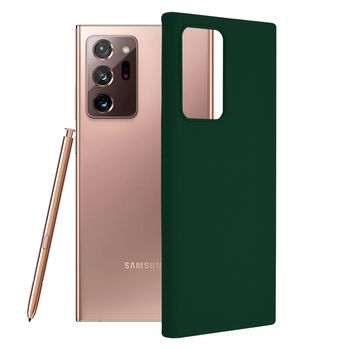 Husa premium techsuit - soft edge silicone - samsung galaxy note 20 ultra - dark green