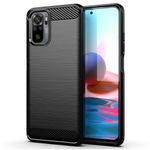 Husa Techsuit - Carbon Silicone - Xiaomi Redmi Note 10 / Note 10S - Black fotografia produsului