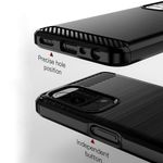 Husa Techsuit - Carbon Silicone - Oneplus Nord N200 5G - Black fotografia produsului View 2 S
