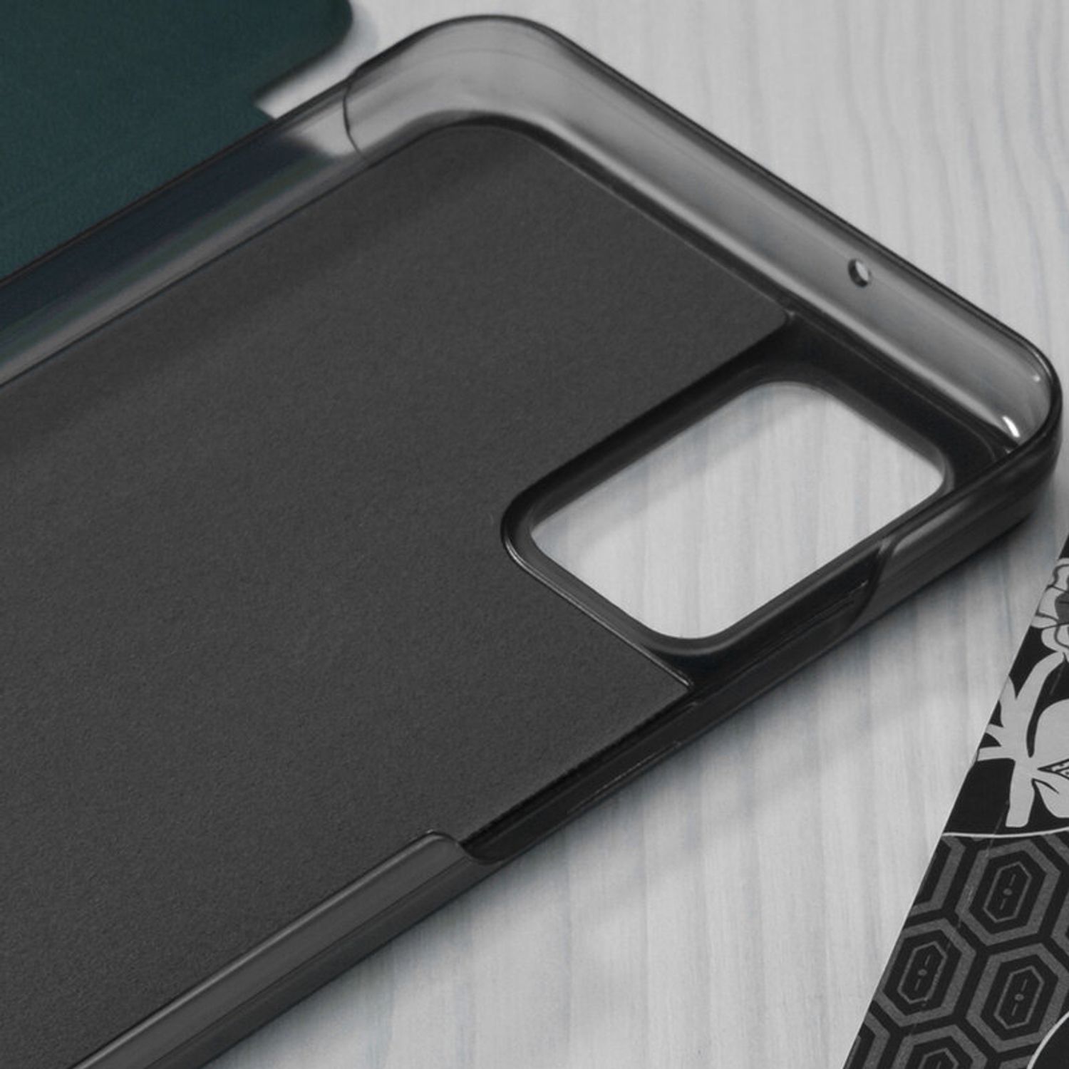 Husa tip carte Techsuit - eFold Series - Samsung Galaxy A03s - Dark Green fotografia produsului View 3 L