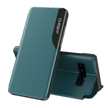Husa tip carte techsuit - efold series - samsung galaxy s10 plus - dark green