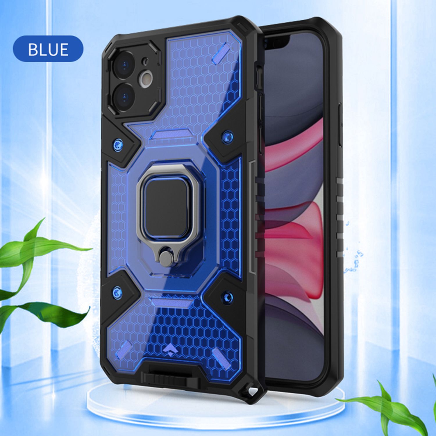 Husa Techsuit - Honeycomb Armor - iPhone 12 Mini - albastru fotografia produsului View 2 L