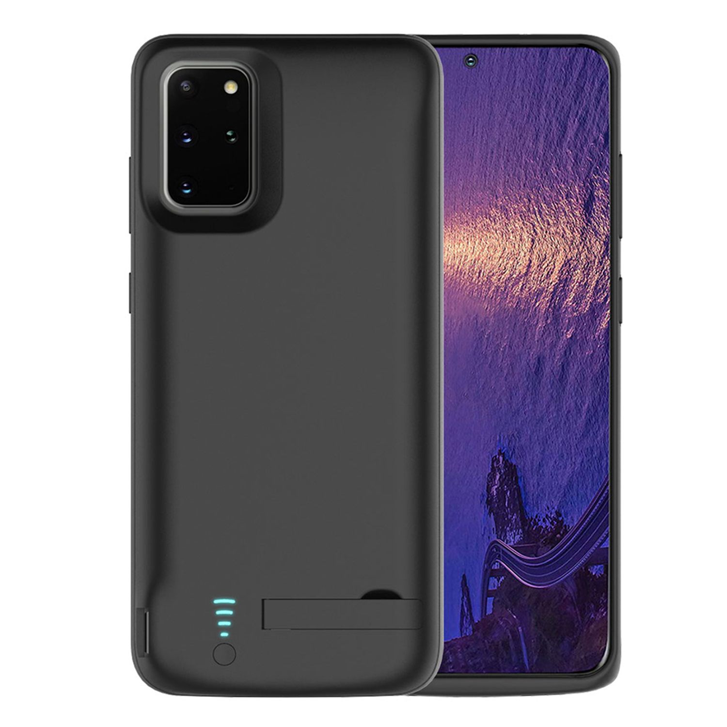 Husa cu acumulator Techsuit - Samsung Galaxy S20 Plus - 6000 mAh - Black fotografia produsului