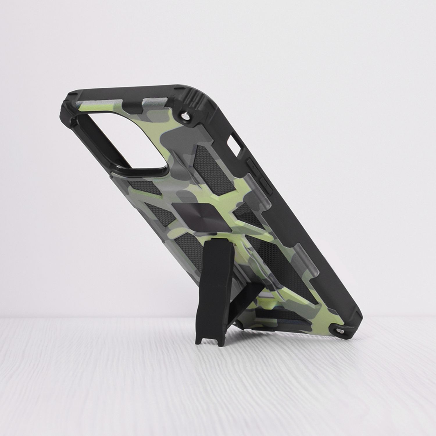 Husa antisoc Techsuit - Blazor Series - iPhone 13 Pro Max - Camo Lime fotografia produsului View 3 L