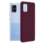 Husa premium Techsuit - Soft Edge Silicone - Samsung Galaxy A71 - Plum Violet fotografia produsului