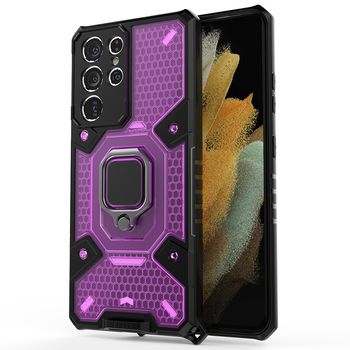 Husa techsuit - honeycomb armor - samsung galaxy s21 ultra - violet