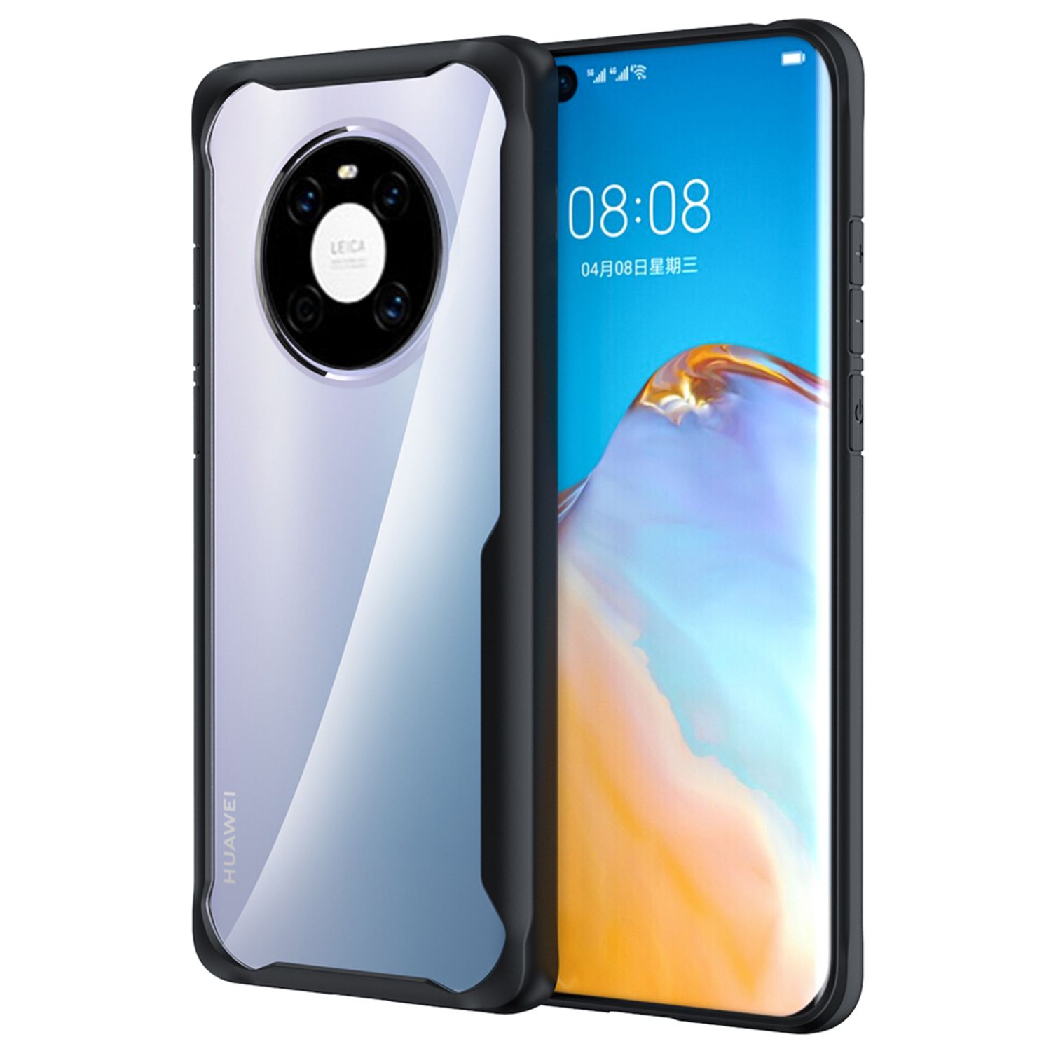 Husa premium Techsuit - Glaast Series - Huawei Mate 40 Pro - Black fotografia produsului