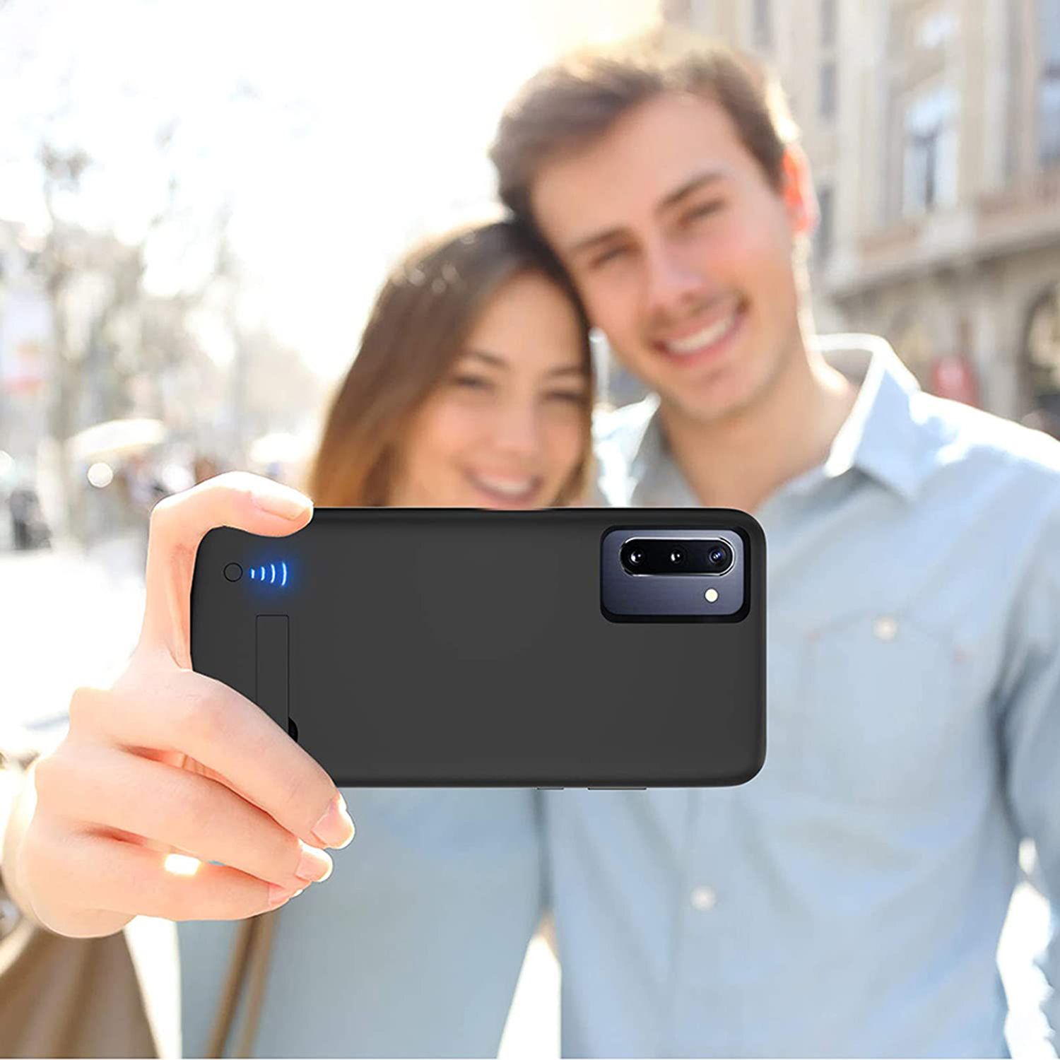 Husa cu acumulator Techsuit - Samsung Galaxy Note 10 - 5000 mAh - Black fotografia produsului View 2 L