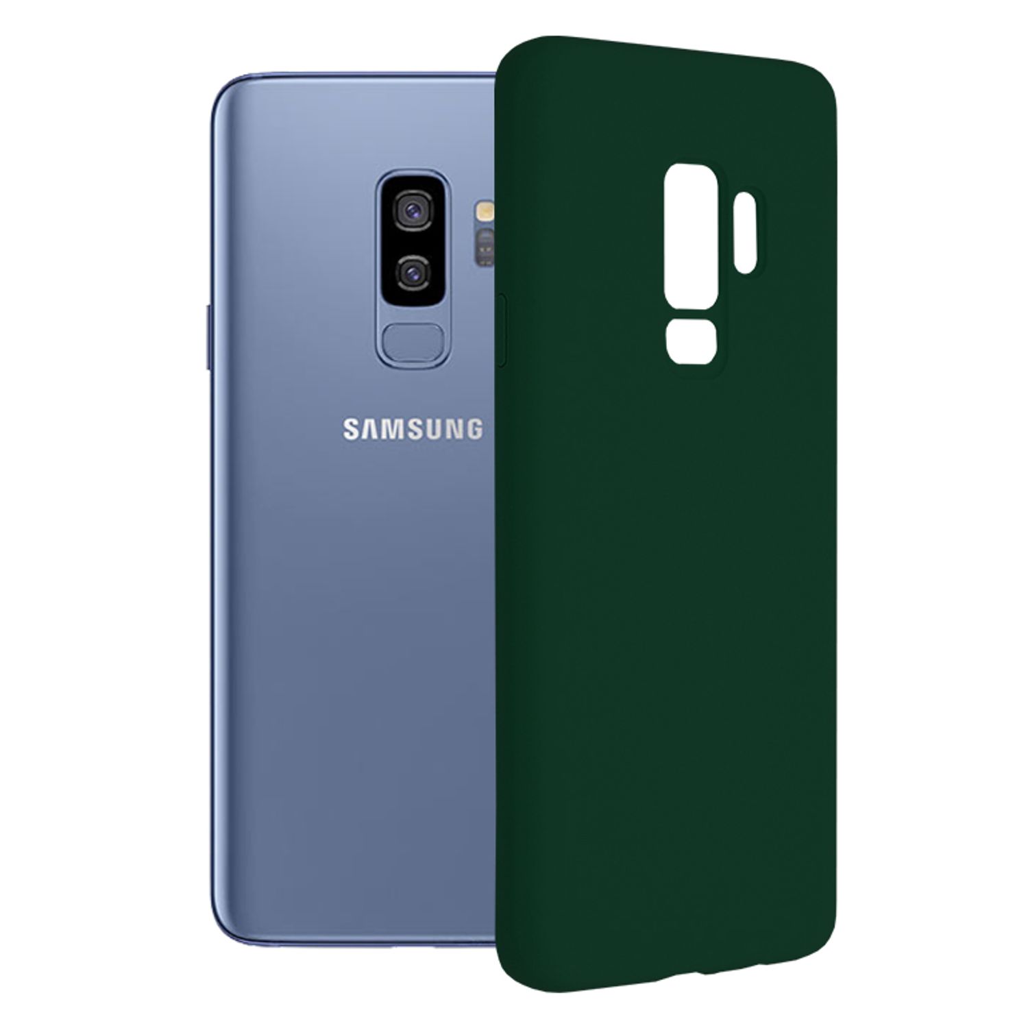 Husa premium Techsuit - Soft Edge Silicone - Samsung Galaxy S9 - Dark Green fotografia produsului