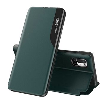 Husa tip carte techsuit - efold series - xiaomi poco m3 pro 5g / 4g - dark green